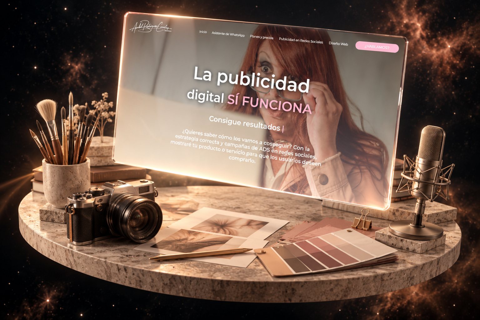 Ilustración de Anabel Comunica: comunicación y redes sociales y su web