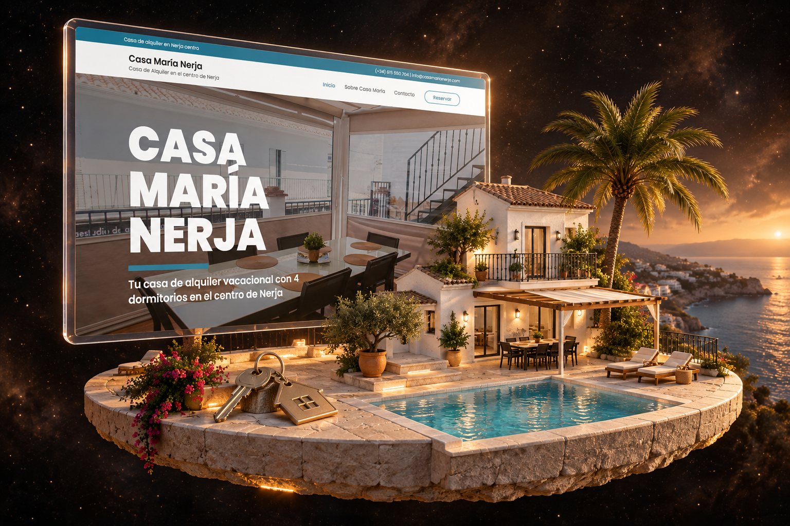 Ilustración de Casa María Nerja: alojamiento y su web