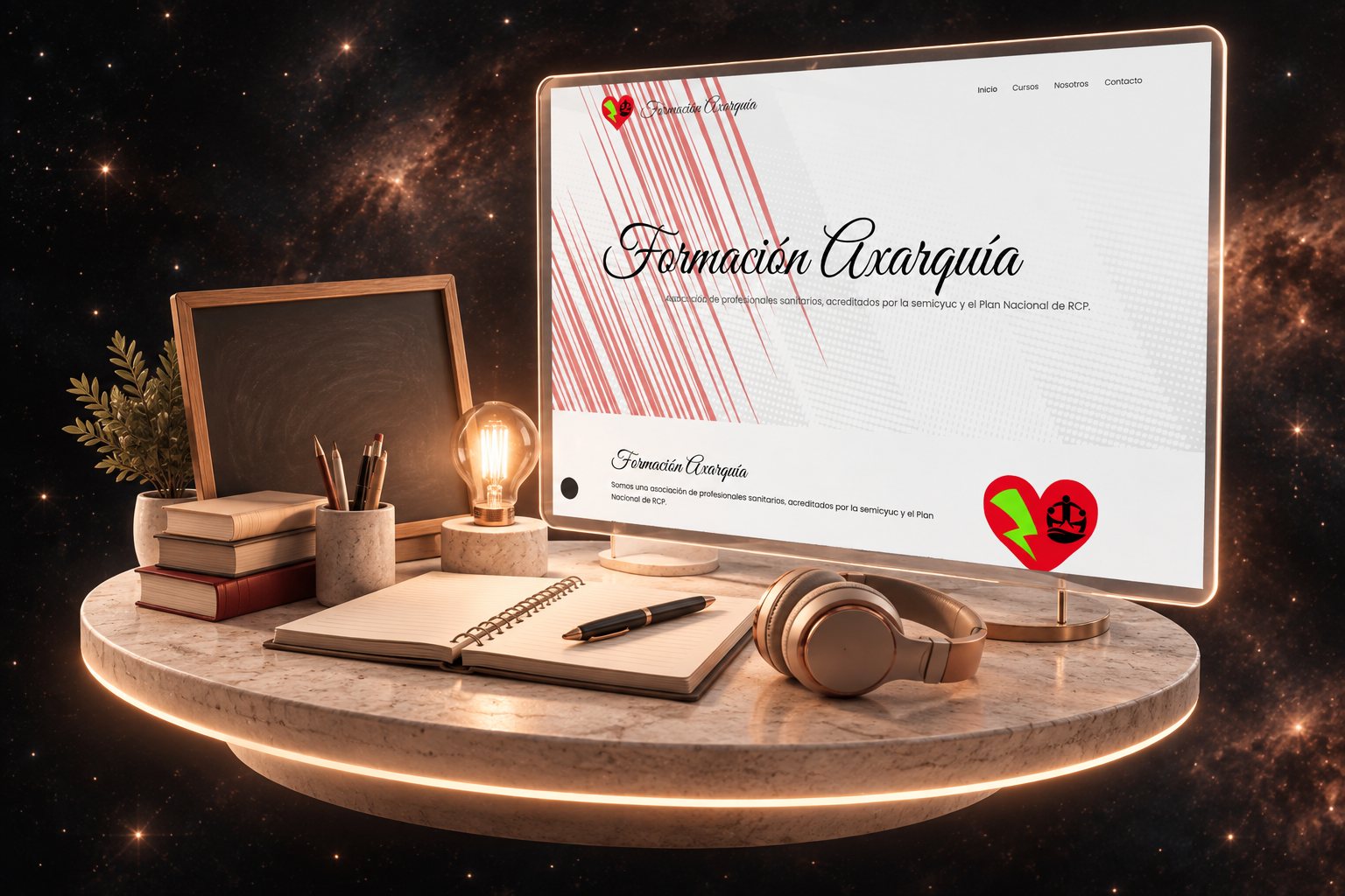 Ilustración de Formación Axarquía: formación y su web