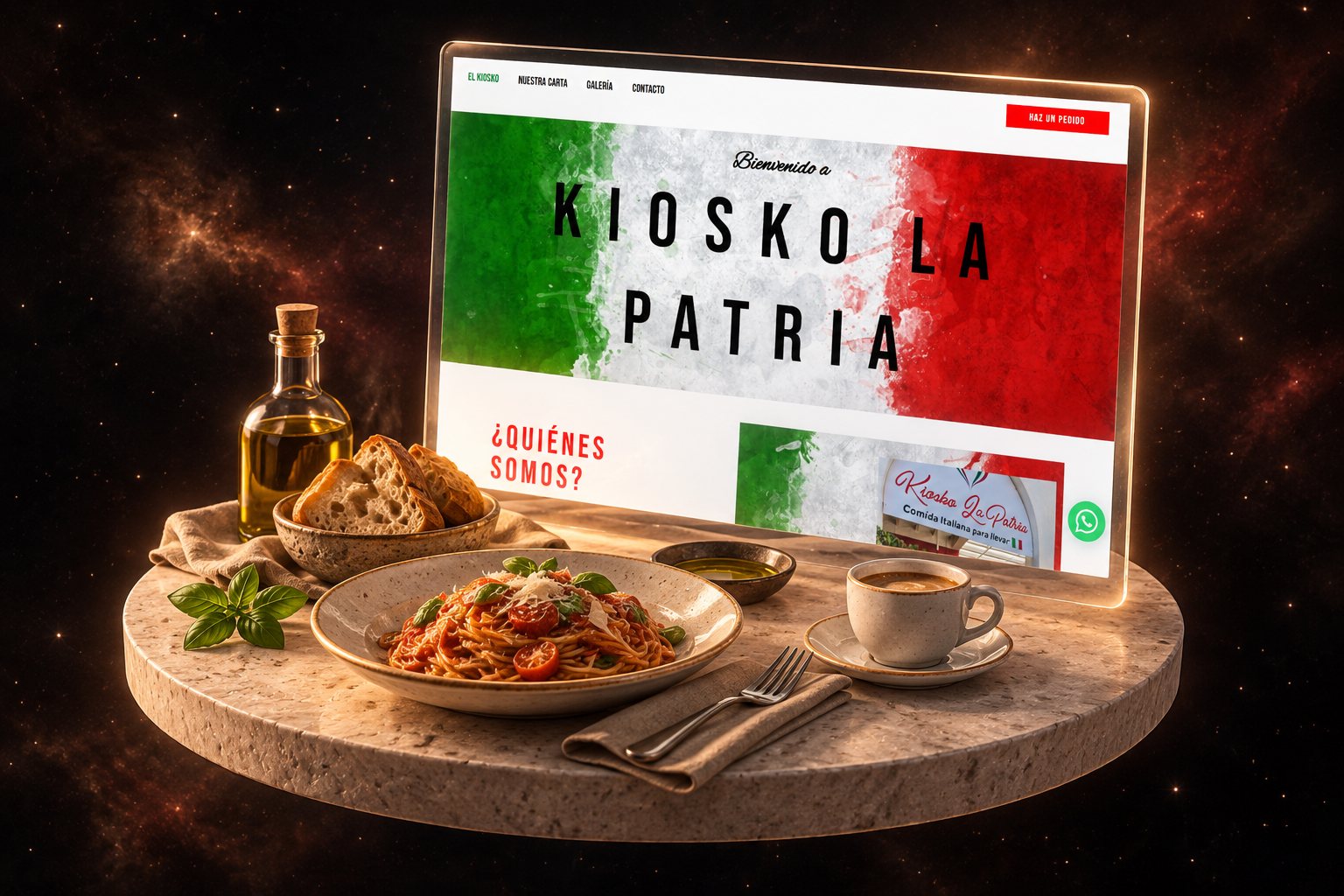 Ilustración de Kiosko La Patria: kiosco y su web