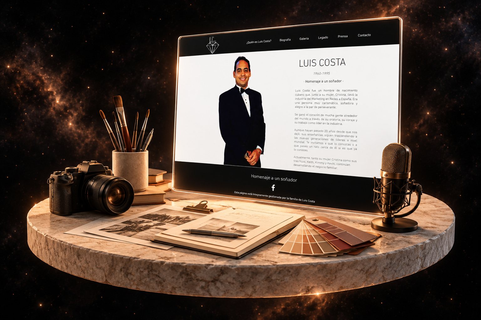 Ilustración de Luis Costa: marca personal y su web