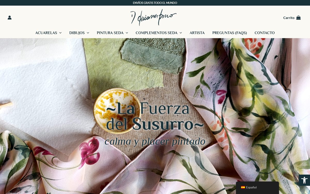 Portada de la web de Daiana Bruno