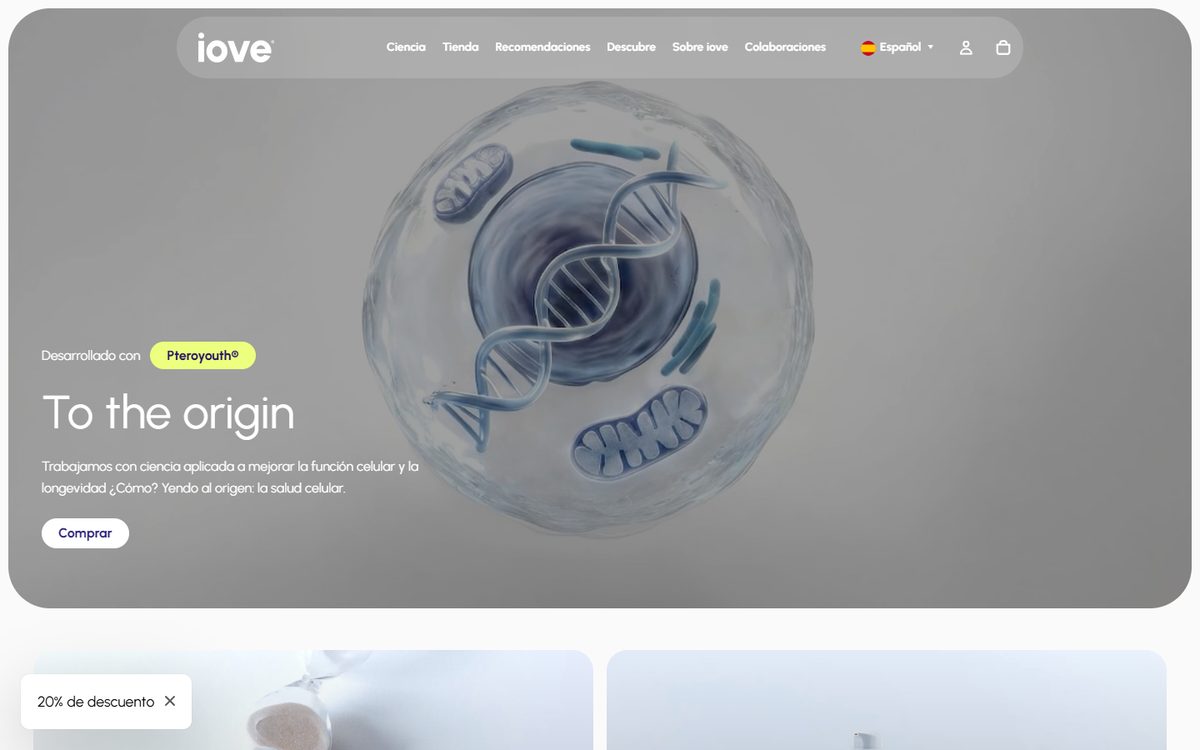 Portada de la web de IOVE