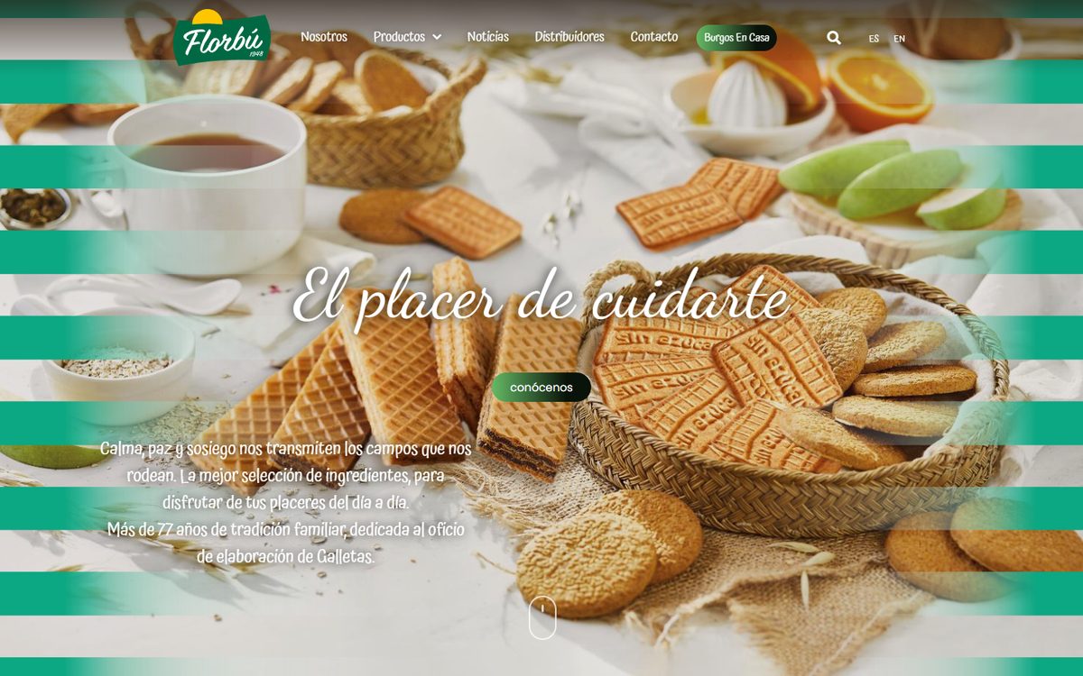 Portada de la web de La Flor Burgalesa