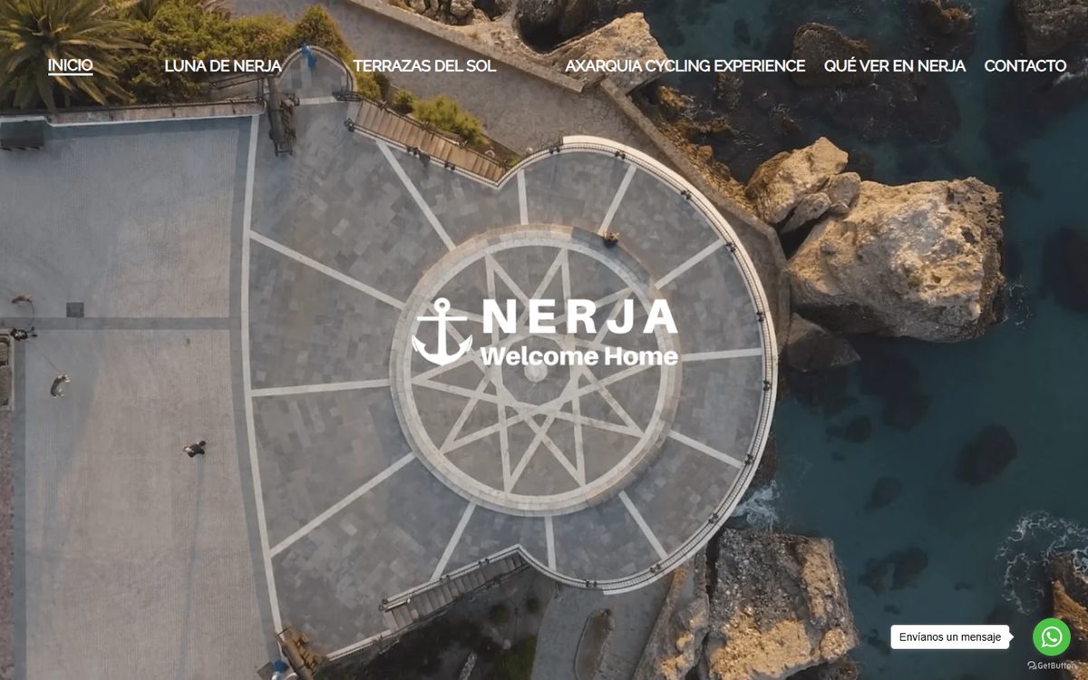 Portada de la web de Nerja Welcome Home
