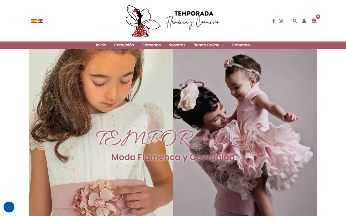 Portada de la web de Temporada Flamenca