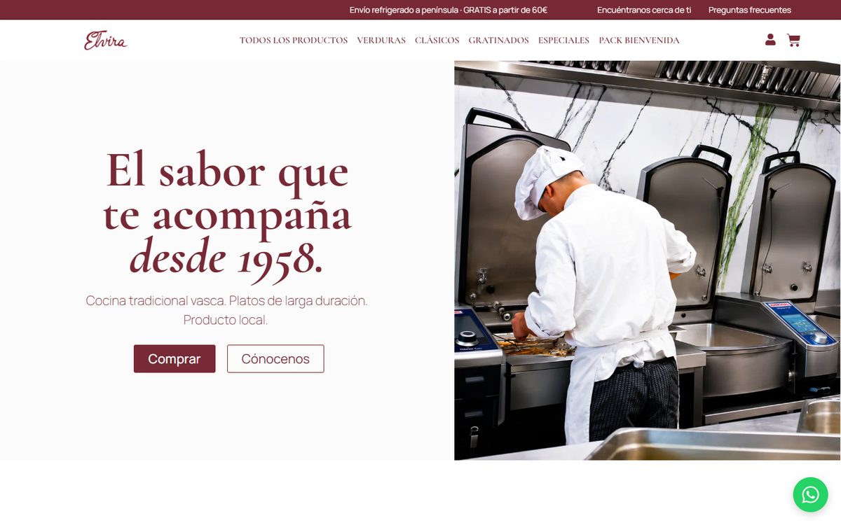 Portada de la web de Elvira