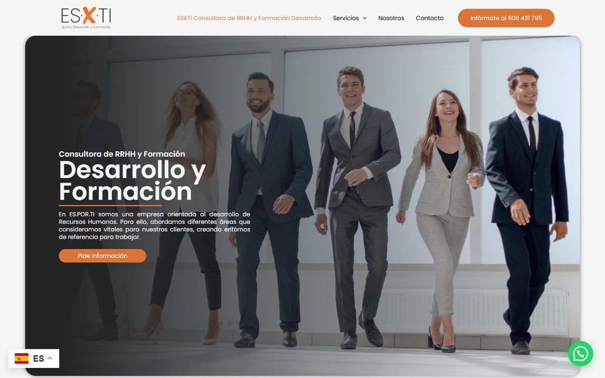 Portada de la web de Es.Por.Ti