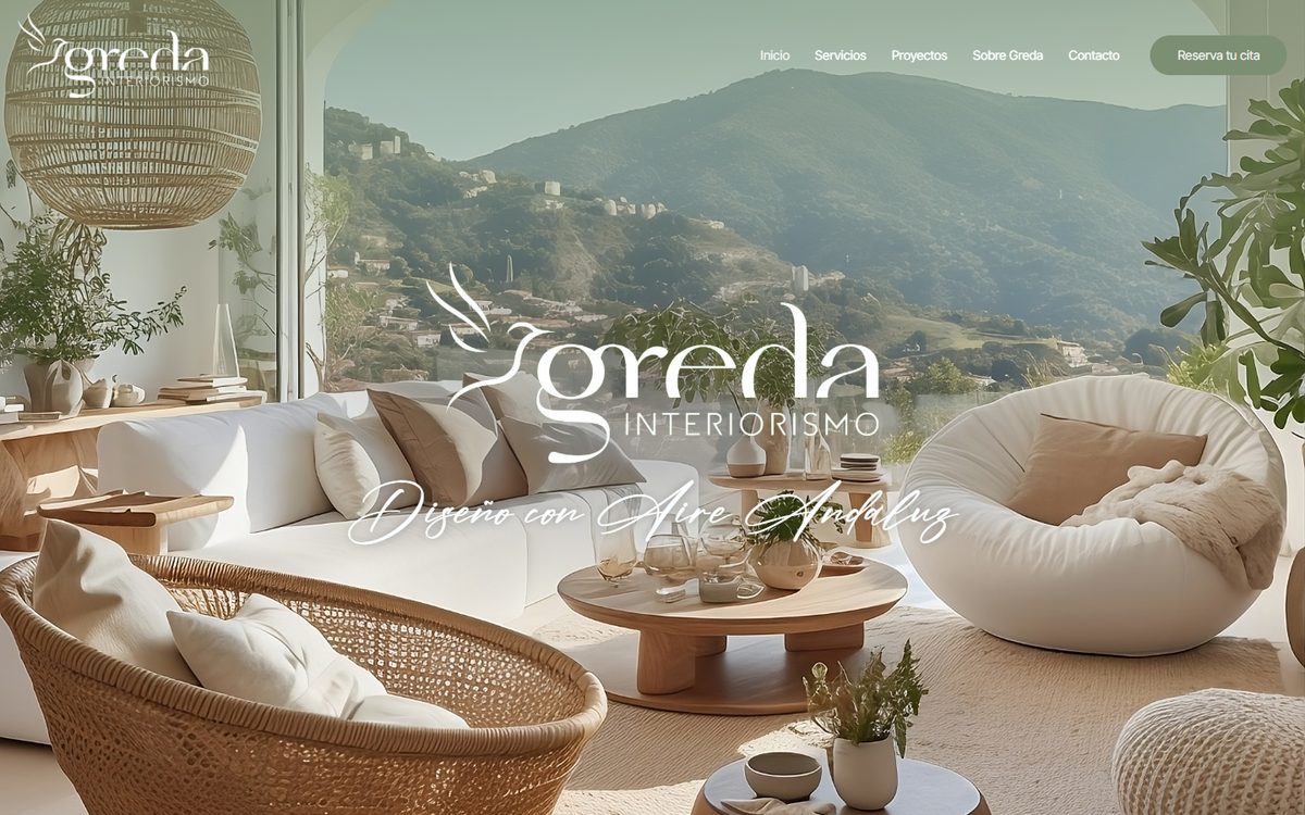 Portada de la web de Greda