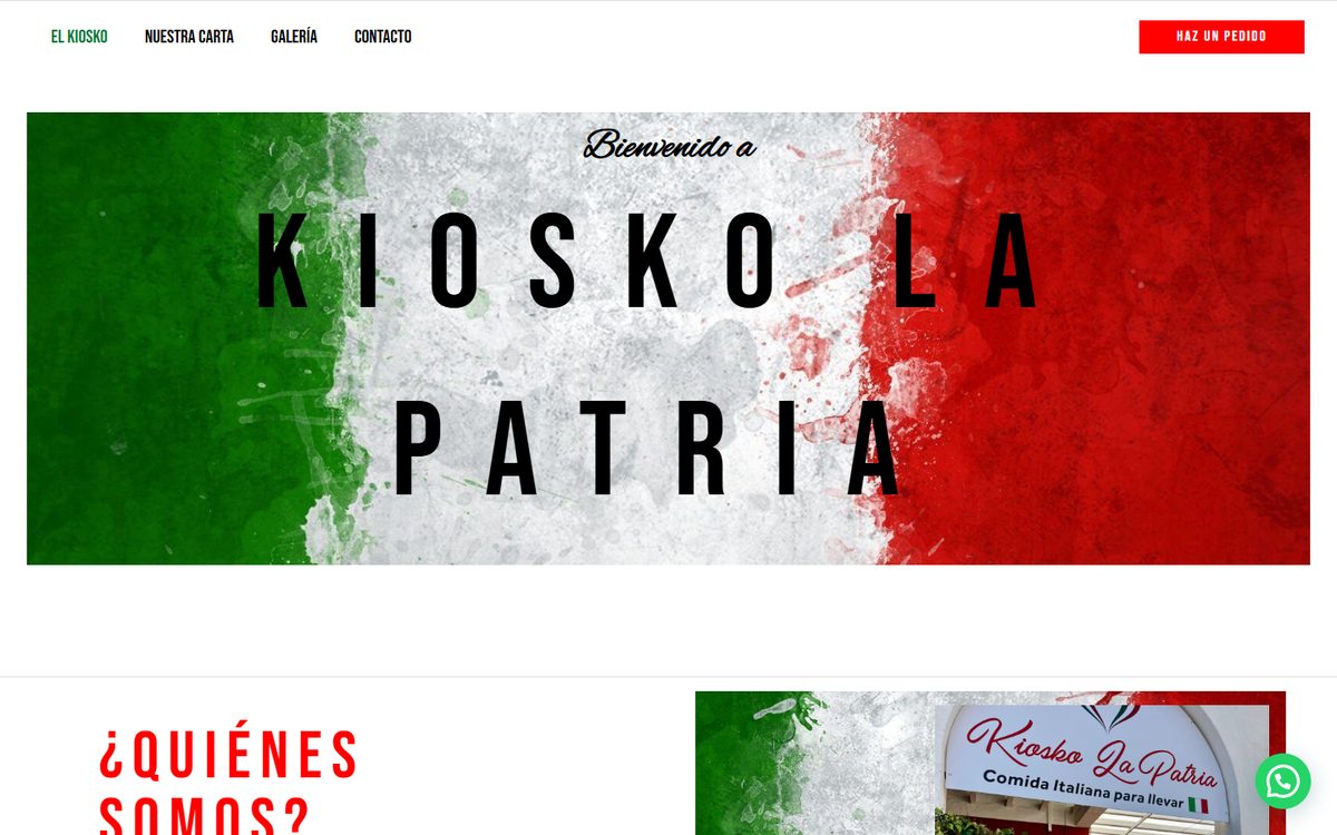 Portada de la web de Kiosko La Patria
