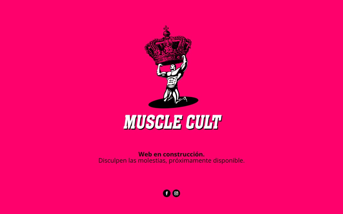 Portada de la web de Musclecult