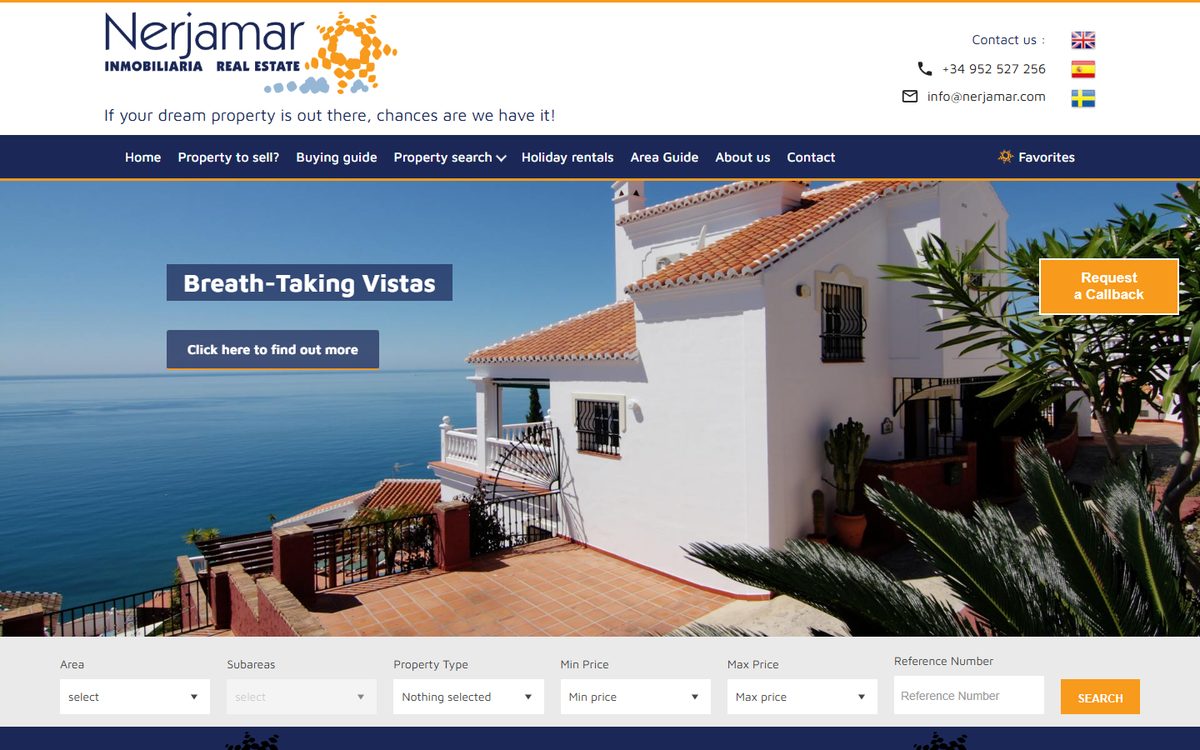 Portada de la web de Nerjamar