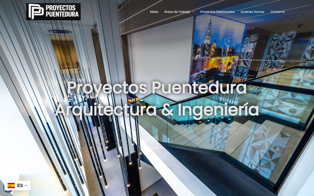 Portada de la web de Proyectos Puentedura
