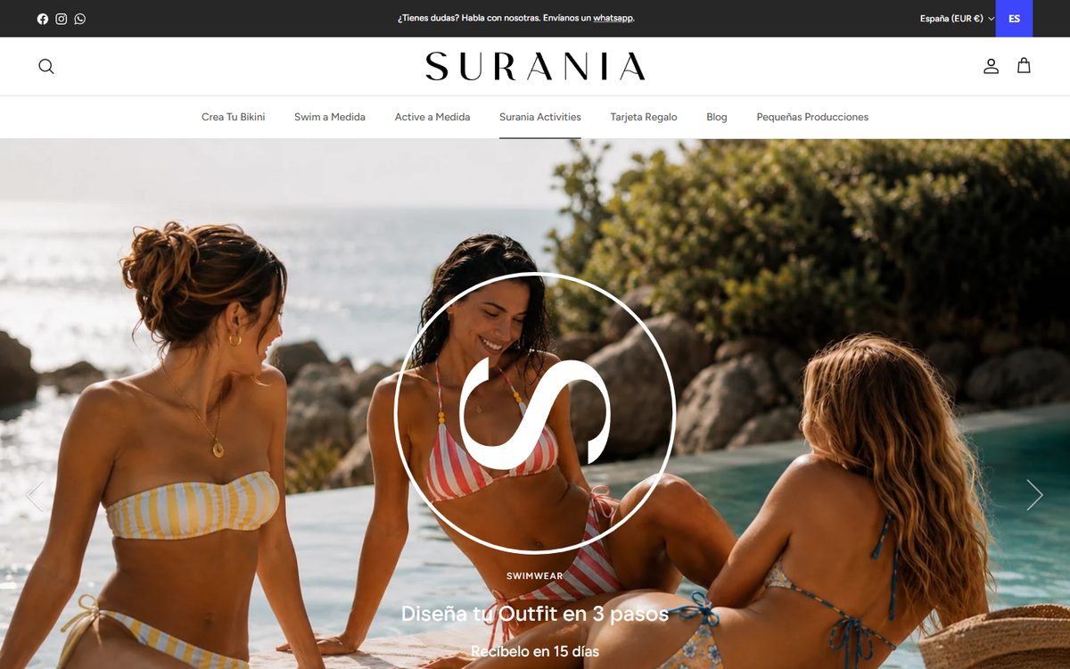 Portada de la web de Surania